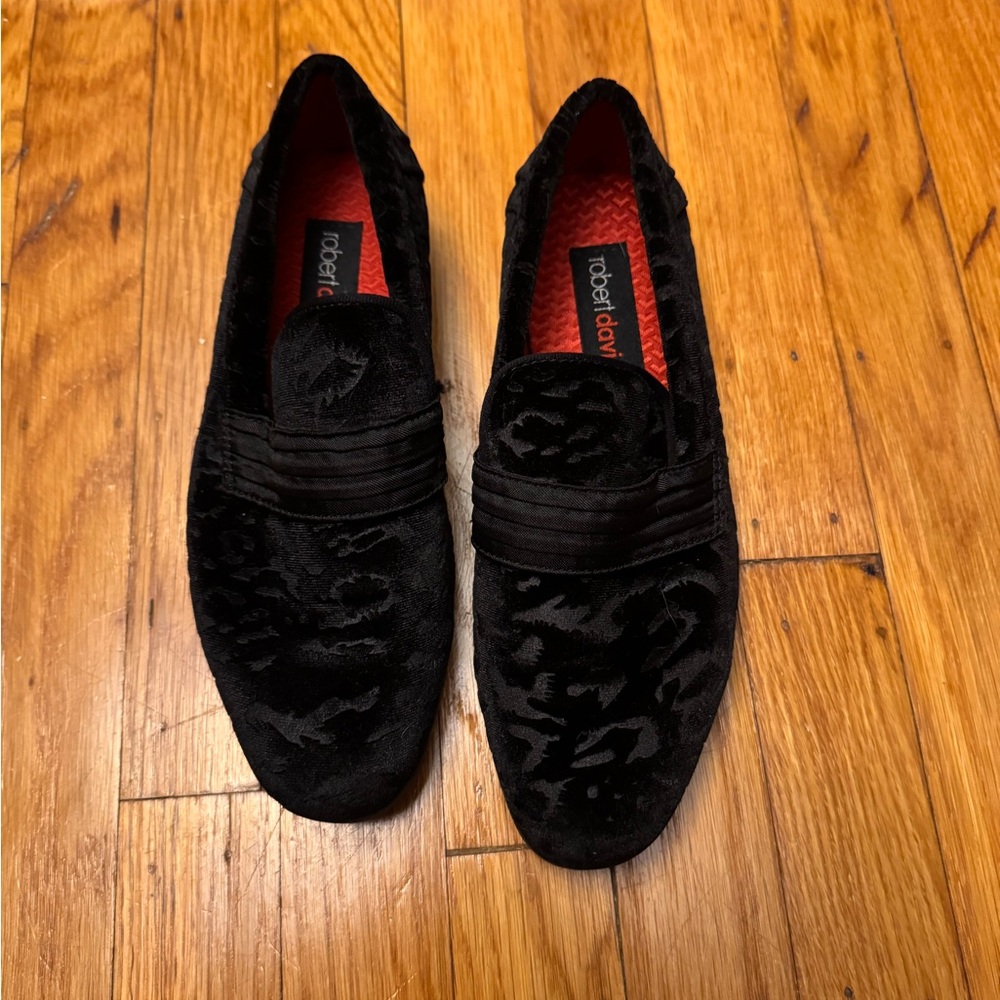 Robert Graham Elegant Black Textured Loafers